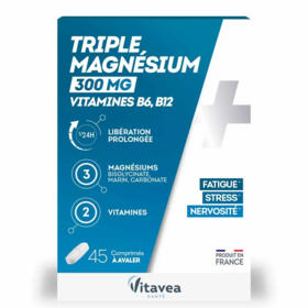 Vitavea Santé Triple Magnésium 300 mg 45 comprimés à libération prolongée