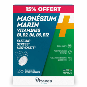 Vitavea Santé Magnésium Marin + Vitamines B 28 comprimés effervescents
