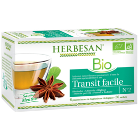 HERBESAN Infusion Bio - Saveur Menthe - 20 sachets