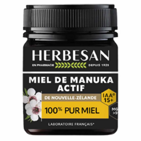 Herbesan Miel de Manuka IAA 15+ 250 g – miel premium naturel bien-être & défenses