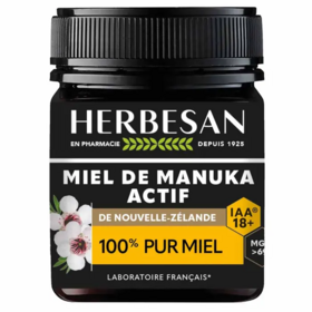 Herbesan Miel de Manuka IAA 18+ 250 g – miel de Manuka actif bien-être