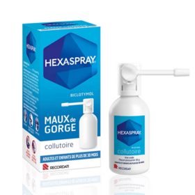 Hexaspray Collutoire Maux de Gorge Adultes & Enfants 30 g – Médicament antiseptique pour la gorge