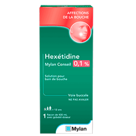 Hexetidine 0,1 % Bain de bouche (+ gobelet doseur) - 200 ml