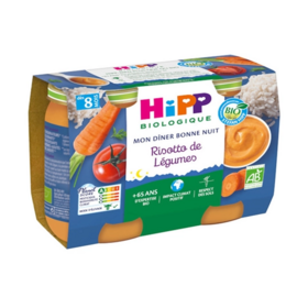 HiPP Mon Premier dîner Risotto de légumes 2x190g