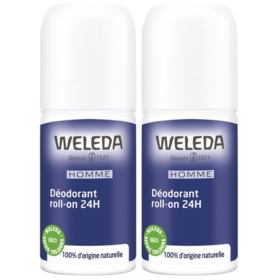 HOMME - Déodorant Bio 24H Roll-On - Lot de 2 x 50 ml