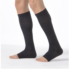 HOMME - Expert - Chaussettes Longues Pieds Ouverts Noir C3 - Taille S
