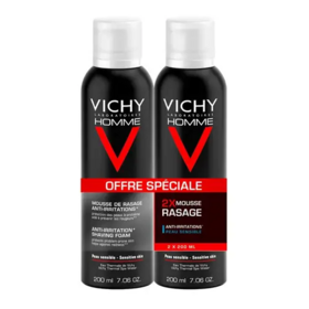 Vichy Homme Mousse à Raser Anti-irritations 2 x 200 ml