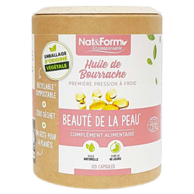 Huile de Bourrache Première Pression à Froid - 120 Capsules