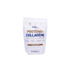Humble+ Protéine+ collagène saveur café 300 g — complément alimentaire whey et peptides marins pour la masse musculaire