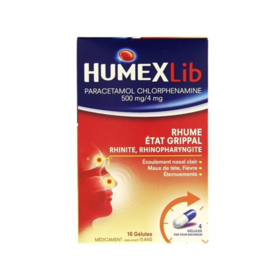 Humex Lib Rhume état grippal 16 gélules