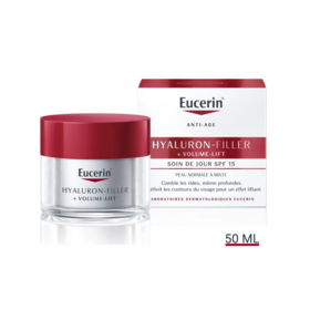 Eucerin Hyaluron-Filler + Volume-lift soin de jour SPF 15 peau normale à mixte