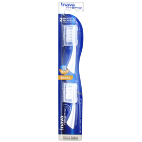 HYBRID - Recharges 15/100 Souple - 2 Brossettes 