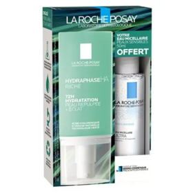 La Roche-Posay Hydraphase Riche HA 50ml + Eau Micellaire Peaux Sensibles 15ml Offerte