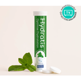Hydratis Menthe 20 pastilles effervescentes – Électrolytes, hydratation et sport
