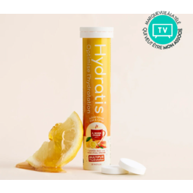 Hydratis Miel Citron 20 pastilles effervescentes – Électrolytes et hydratation à boire chaud