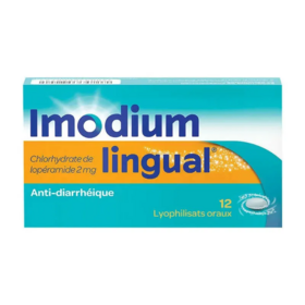Imodium Lingual 12 lyophilisats oraux – Médicament pour diarrhée passagère