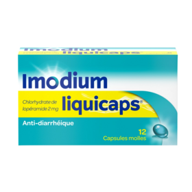 Imodium Liquicaps 2 mg – Diarrhée passagère, soulagement rapide 12 Capsules molles