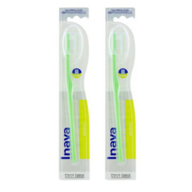 INAVA Brosse à Dents Souple 20/100 lot de 2 