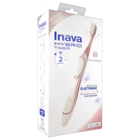 INAVA HYBRID - Brosse à Dents Électrique Sensibilité Rose - 1 unité