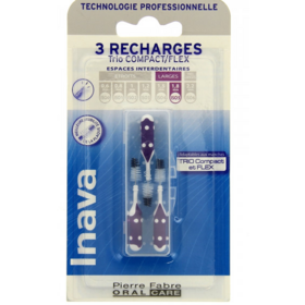 INAVA - Recharges Brossette Interdentaires violet - 3 recharges