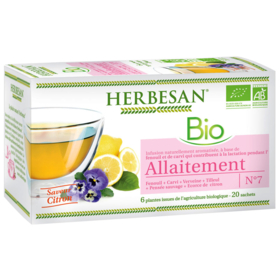 Infusion Bio - Saveur Citron - 20 sachets