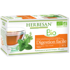 Infusion Bio - Saveur Menthe - 20 sachets