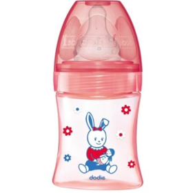 INITIATION+ - Biberon 0-6 mois Rose Poupée - 150 ml