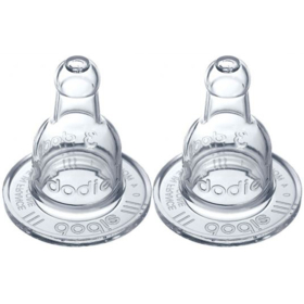 INITIATION + - Tétines Ronde 3 Vitesses 0-6 mois Anti-Colique Débit Lent - Lot de 2 tétines