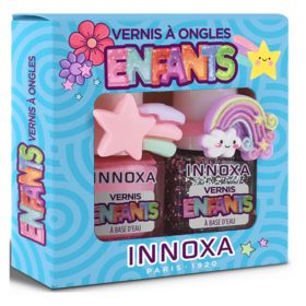 Innoxa Coffret enfants Bleu Vernis à Ongles à Base d'Eau 2 vernis