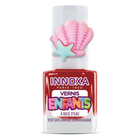 Innoxa Vernis à Ongles pour Enfants à Base d'Eau Coquillage Rouge 5 ml