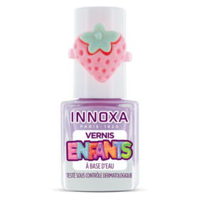 Innoxa Vernis à Ongles pour Enfants à Base d'Eau Fraise Violet 5 ml