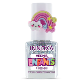 Innoxa Vernis à Ongles pour Enfants à Base d'Eau Arc en ciel Pailleté 5 ml