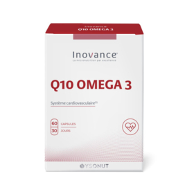 Inovance Q10 Omega3 Énergie cellulaire & santé cardiovasculaire 60 capsules
