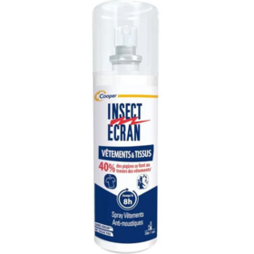 INSECT ECRAN - Spray Anti-Moustiques Vêtements & Tissus - 100 ml