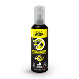 Insect Protect Anti-Moustiques Lotion Tropicale Peau 75 ml – Répulsif moustiques zones tropicales jusqu'à 8 heures