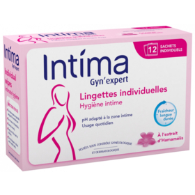 INTIMA GYNEXPERT - Lingettes Individuelles - 12 lingettes