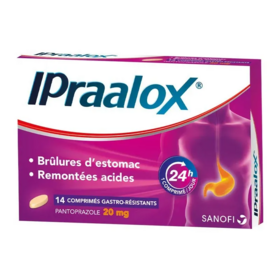 Ipraalox 20 mg – Médicament pour brûlures d’estomac et reflux acide 14 comprimés