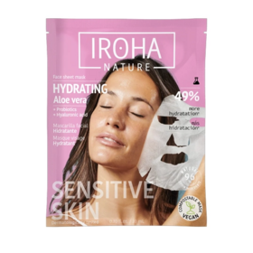 Iroha Nature Masque Tissu Hydratant Aloe Vera Acide hyaluronique et probiotiques