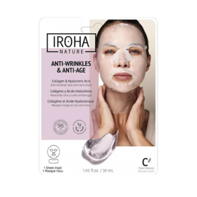 Iroha Nature Masque Anti‑Rides & Anti‑age visage et Cou
