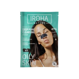 Iroha Nature Patchs nez en tissu au Charbon purifiant