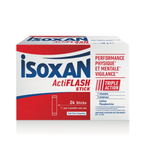 Isoxan ActiFlash Stick 24 sticks énergie et fatigue