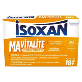 Isoxan Ma Vitalité Adulte 30 comprimés – complément alimentaire énergie et tonus