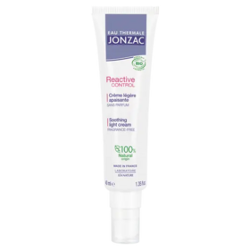 Jonzac Eau thermale Reactiv Control Crème légère apaisante Bio 40 mL