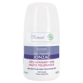 Jonzac Eau thermale Déodorant non parfumé 24h Bio Sans alcool 50 mL