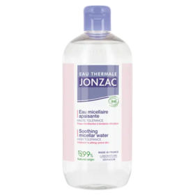 Jonzac Eau thermale Reactive control Eau micellaire apaisante Bio Sans parfum 500 mL