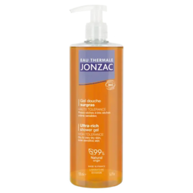 Jonzac Eau thermale Gel douche haute tolérance surgras Bio 500 mL