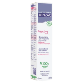 Jonzac Eau thermale Reactive AR Crème riche anti-rougeurs Bio 40 mL
