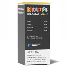 KidActifs Nez-Gorge Aragan 125 ml – Confort respiratoire et gorge de l’enfant