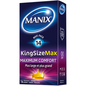 KINGSIZE Max - Maximum Confort - 14 préservatifs 