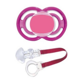 Kit Sucette Silicone + Attache Sucette +6 mois - 2 pièces